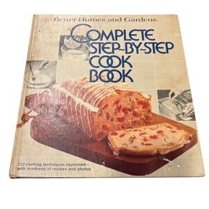 Vintage 1978 Better Homes Gardens Complete Step By Step Cook Book HC